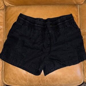 Athleta Women's Black Linen Shorts